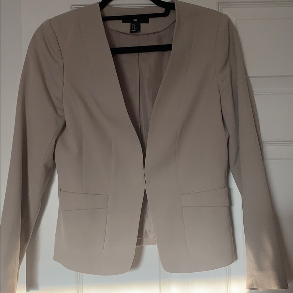 Khaki lined blazer